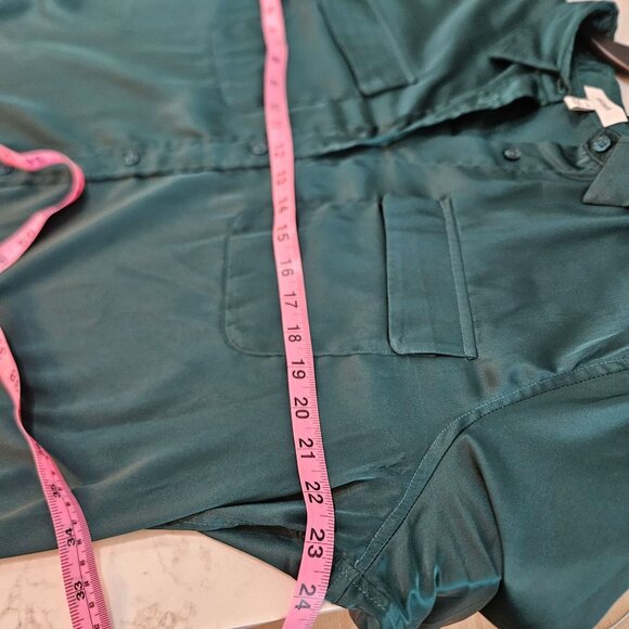 Equipment Top Large June Bug Emerald Satin Classic Signature - Picture 10 of 11